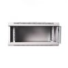 Digitus Szafa wisząca jednosekcyjna 19 cali 6U 368/600/450mm, drzwi szklane, szara (RAL7035), zmontowana